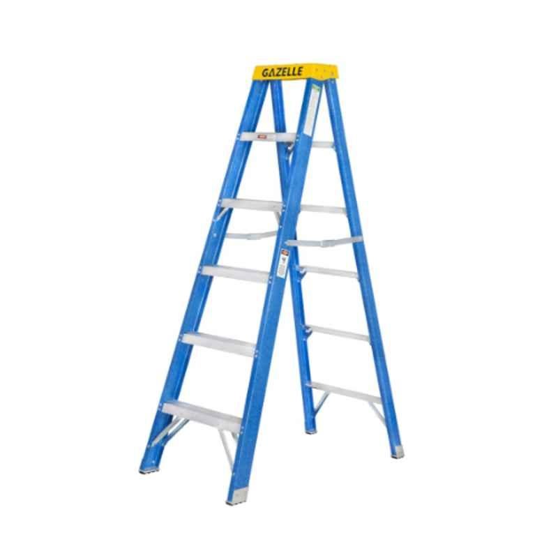 Gazelle G3006 6ft Aluminium & Fiberglass Step Ladder, Working Height: Upto 10ft.