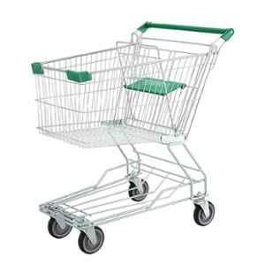Bigapple 100 Litre Alloy Steel Green King Shopping Trolley, BA-AS100