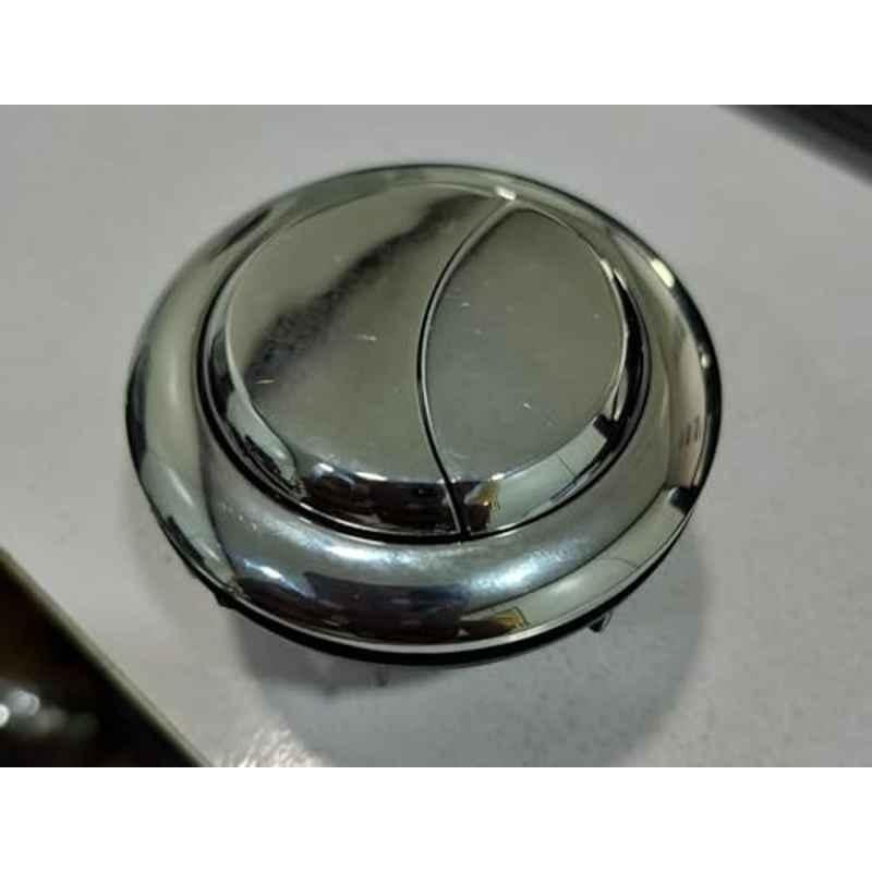 Plantex Flush Push Button/48mm Round Dual Push Button for Flush Tank/Water-Saving Technology Chrome