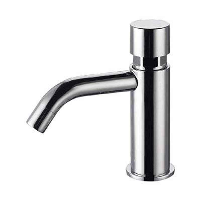 Hindware Neo Stainless Steel Chrome Prismatic Pillar Tap, F310006CP