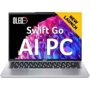 Acer Swift Go 14 SFG14-73T Pure Silver Laptop with Intel Ultra 7 155H/16GB/1TB/Windows 11 Home/Intel ARC/MS Office & 14 inch 2.8K OLED Display, NX.KSGSI.002