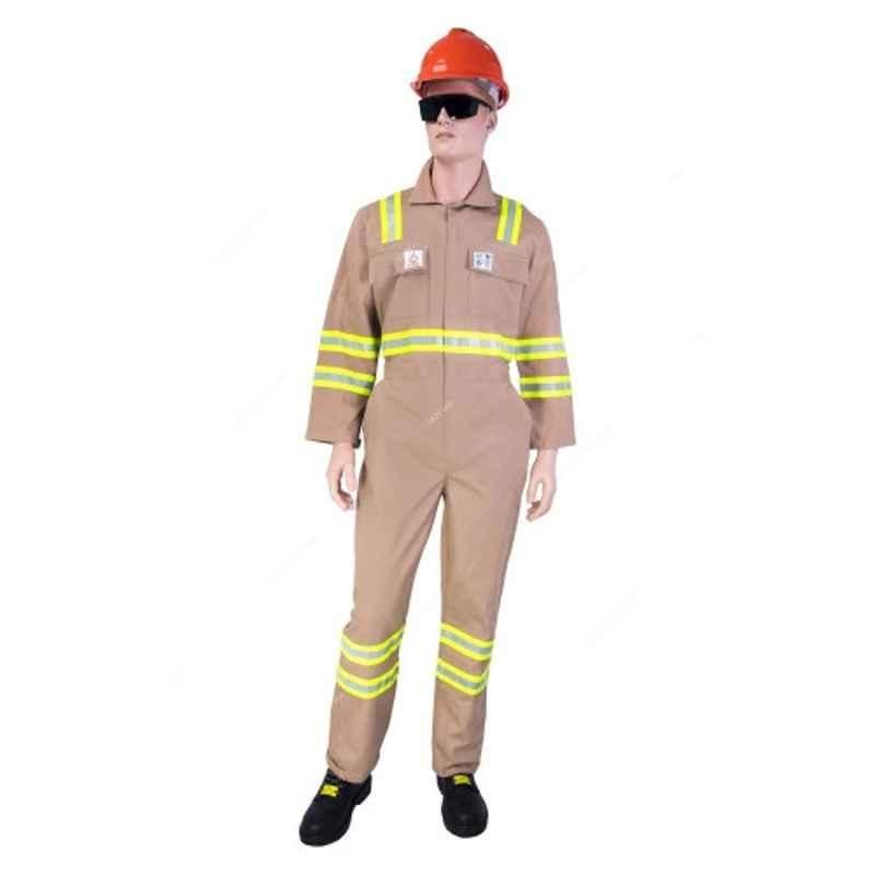 Empiral E31005050 Cotton Khaki Safety Coverall, Size: 3XL