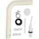 Renvox 8L ISI Certified PVC Light Yellow Center Push Type Single Flush Cistern Tank with All Accessories