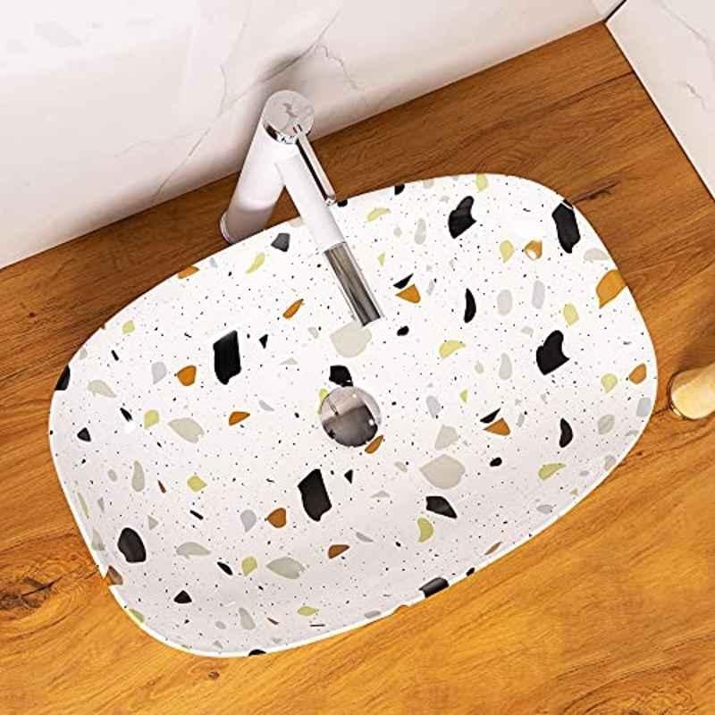 Bassino Art 38x60x14cm Ceramic Wash Basin, ZX_136