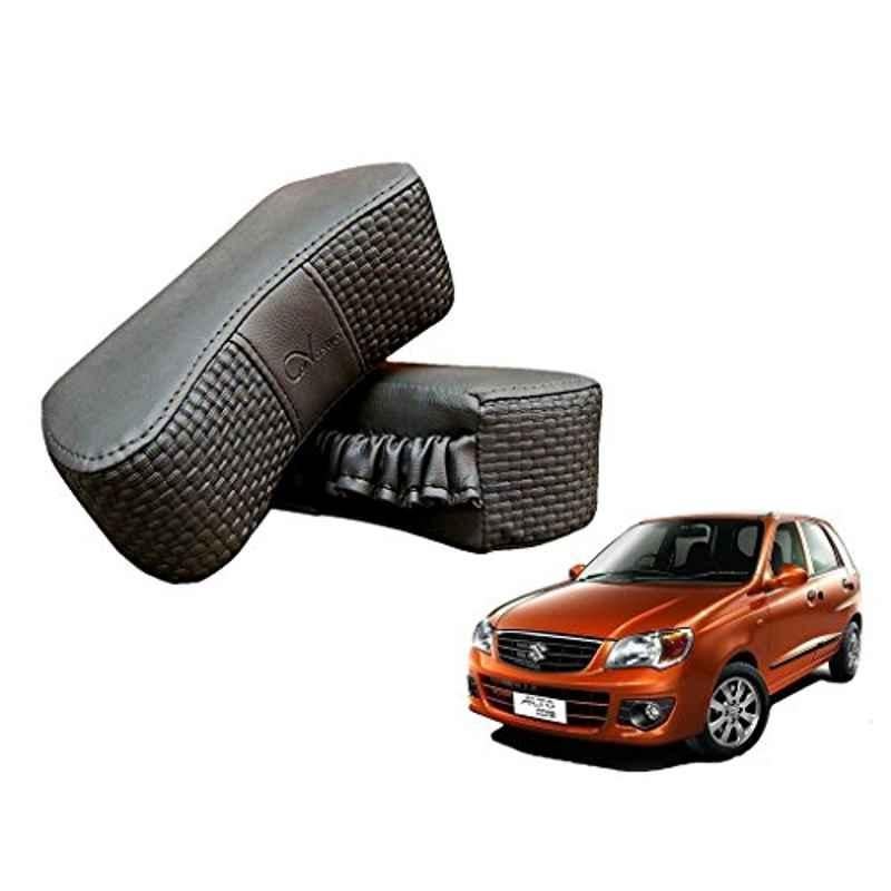 Kozdiko 2 Pcs Memory Foam Grey Luxurious Neck Rest Cushion Pillow Set for Maruti Alto K10