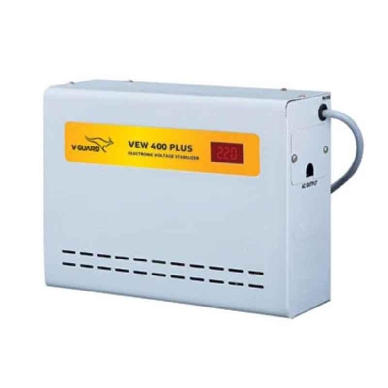 V-Guard VEW 400 PLUS 90-300V Electronic Voltage Stabilizer for Upto 1.5 Ton AC with 3 Years Warranty