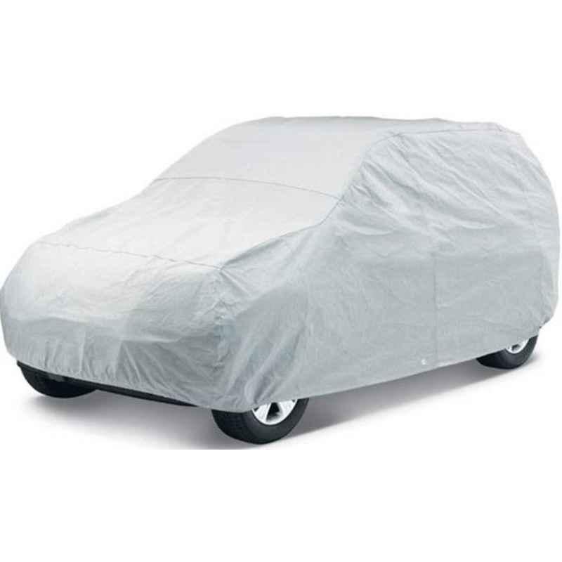 Love4Ride Silver Car Cover for Hyundai Santro