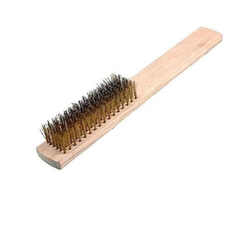 Abbasali Brass Wire Brush with Wooden Handle