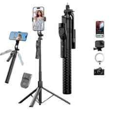 Ultraprolink Snap-Z One ABS & Stainless Steel Black Selfie Stick with Tripod, UM1234