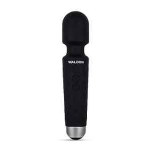 Waldon by Dr Odin 7001 Silicone Black Personal Handheld Cordless Wand Massager with 8 Speed Modes