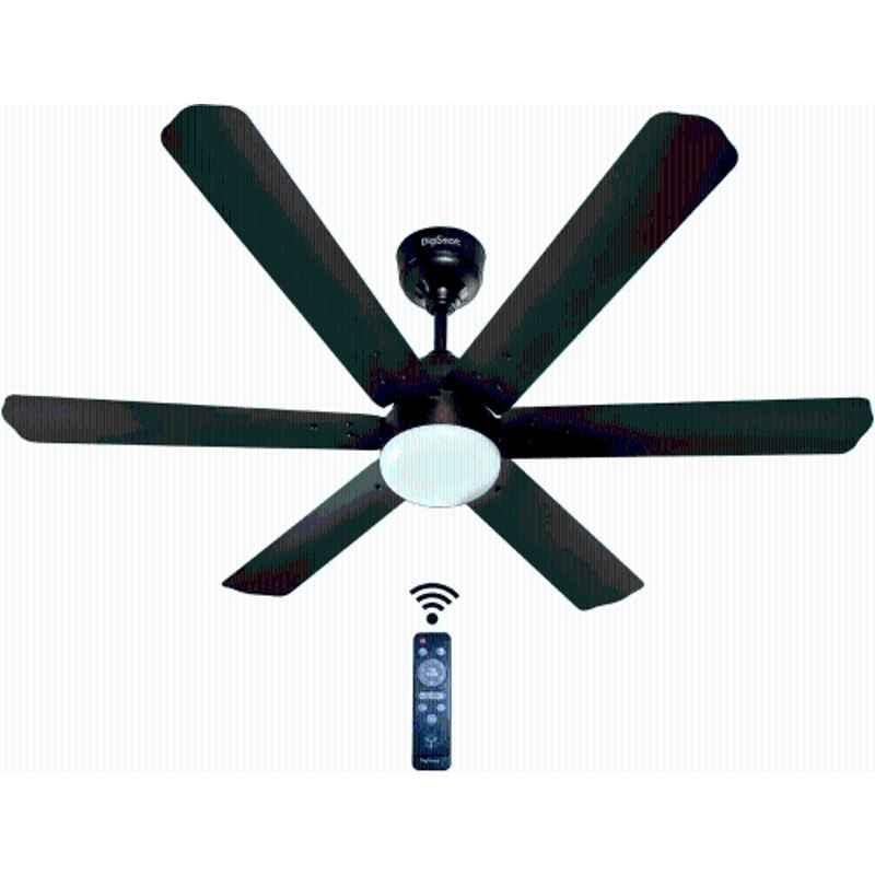 DigiSmart Autum Hexa 28W 390rpm 6 Blade Smoke Brown BLDC Ceiling Fan with Remote & 5 Years Warranty, Sweep: 1200 mm