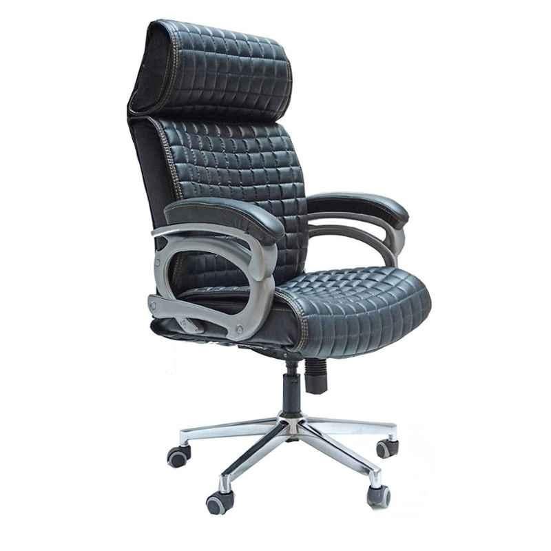 Mezonite KI 228 Black High Back Leatherette Executive Office Chair (Pack of 2)