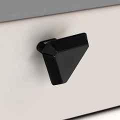 Plantex Knobs for Drawer/Drawer Knobs/Triangle Knob for Cabinets/Drawer Handle/Pull-Push Knob for Kitchen/Bedroom Drawers SH-431, DC-Black & Z-Black