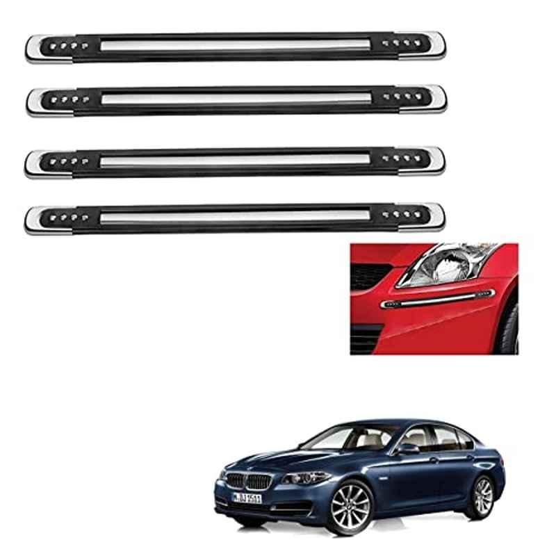 Kozdiko 4 Pcs Black Designer Car Bumper Protector Guard Set for BMW 5 Series