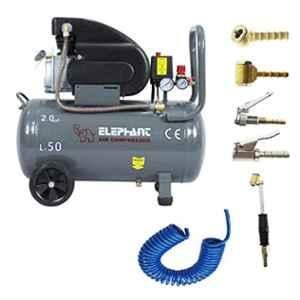 Elephant AC-50C 50L Air Compressor & PU Pipe with Air Inflators Combo