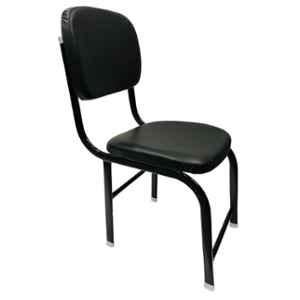 P P Chair Leatherette Black Comfortable Study Chair