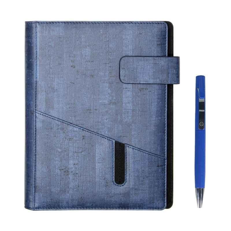 Stolt Whiz PU Leather Blue Cover Business Diary with Pen