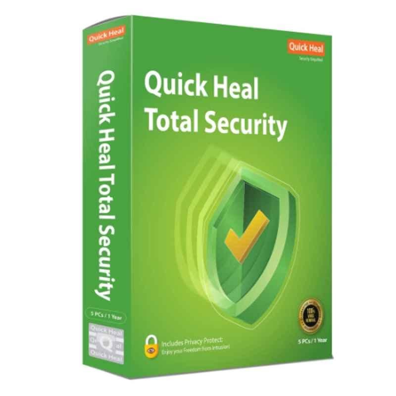 Quick Heal Total Security Regular 5 Users 1 Year with CD/DVD