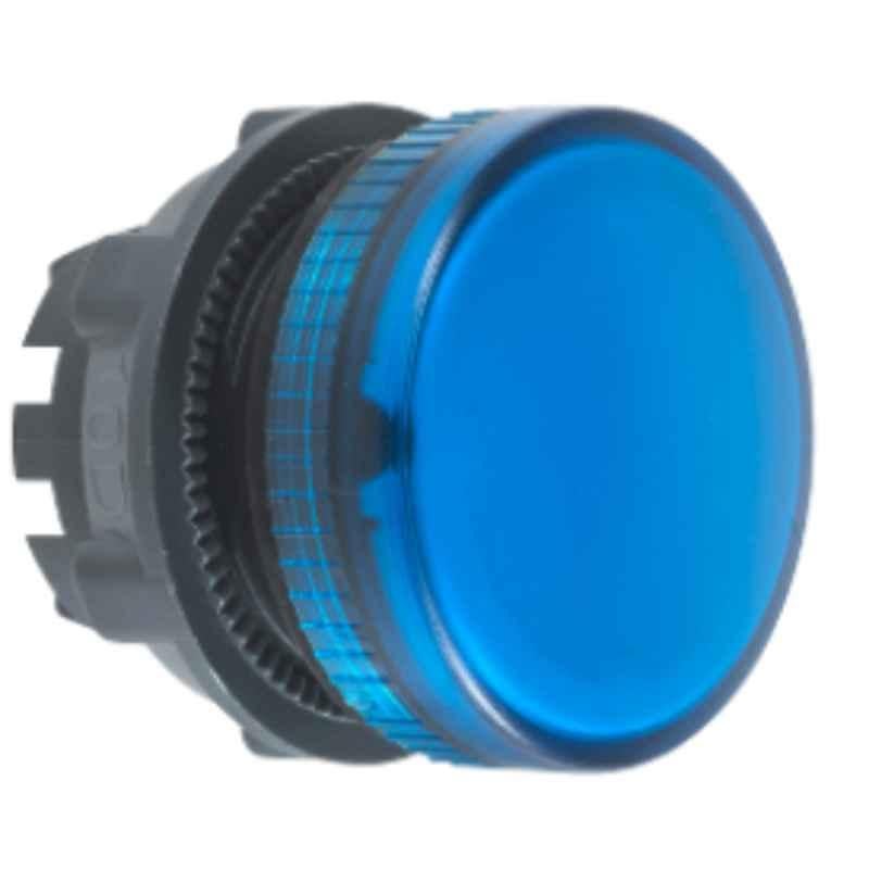Schneider Harmony 22mm Blue Plain Lens Pilot Light Head for BA9S Bulb, ZB5AV06