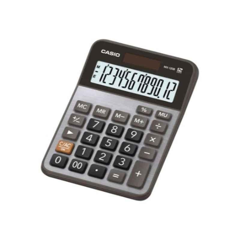 Casio MX-120B 147x106.5x29mm Silver, Grey & Black 12-Digit Desktop Calculator