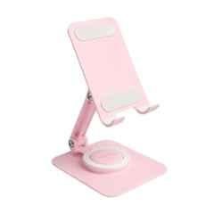 Onelife Flexi 360 Aluminium Alloy Pink Adjustable Mobile Holder Stand with 360 deg Rotation for Smartphones & Tablets