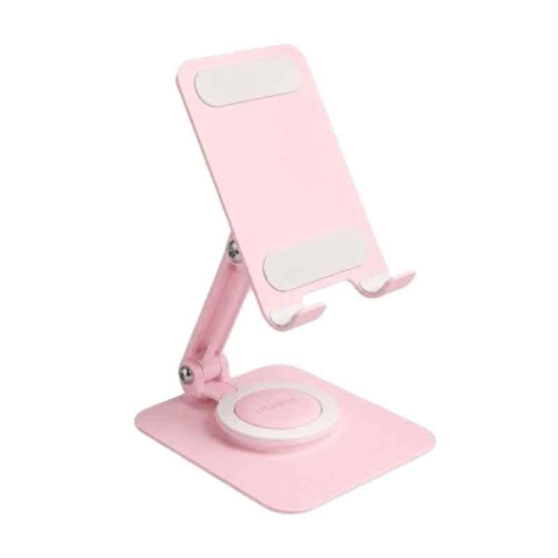 Onelife Flexi 360 Aluminium Alloy Pink Adjustable Mobile Holder Stand with 360 deg Rotation for Smartphones & Tablets