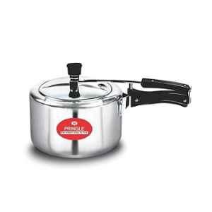 Pringle Lilliput 1.75 Litre Aluminium Silver Inner Lid Pressure Cooker with Heat Resistant Handle