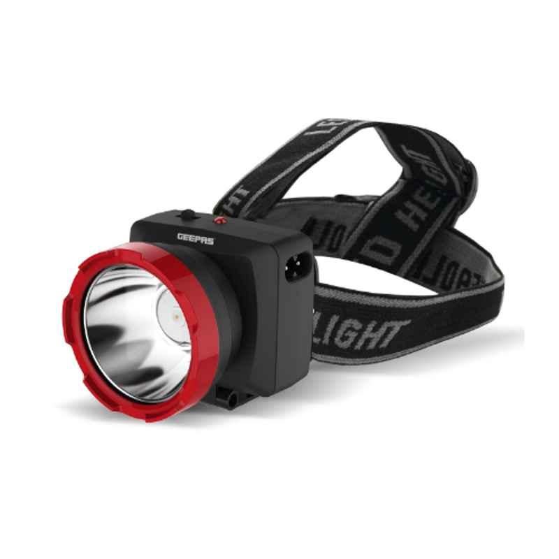 Geepas 3W Rechargeable LED Head Torch, GHL5574
