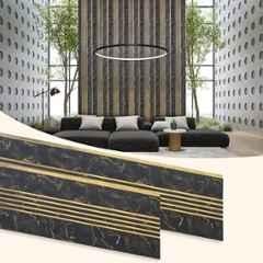 Plantex 80 Sqft 1x8ft 3D Charcoal Wall Panel for Interior Decor, YD-1207 (Pack of 10)