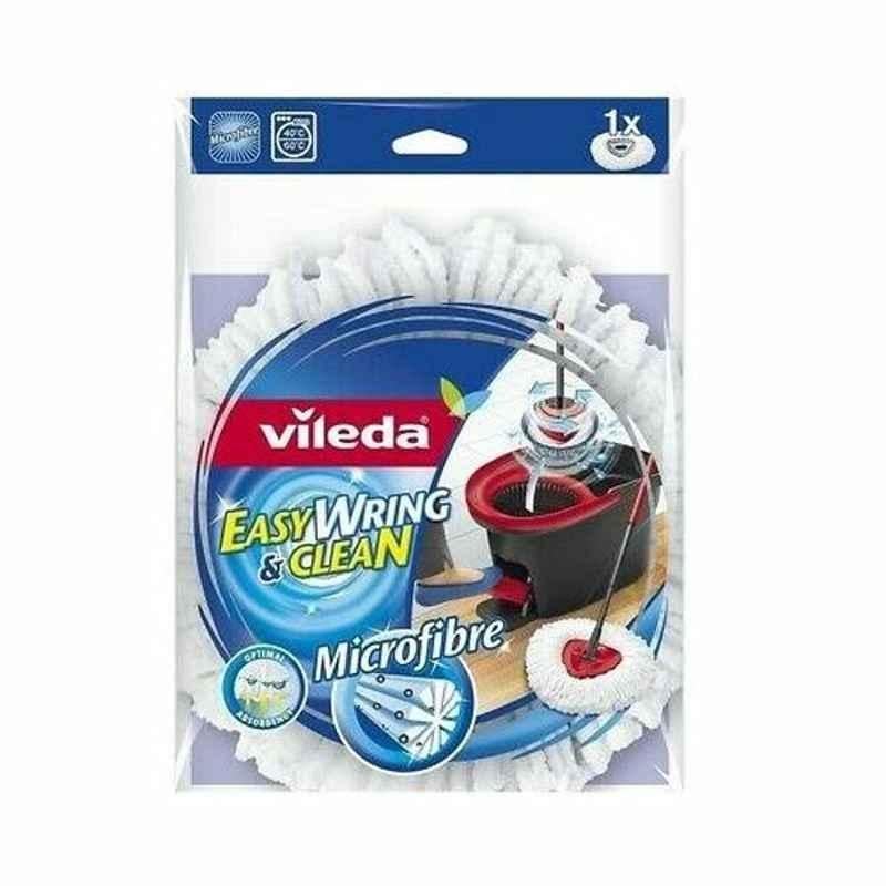 Vileda Easy Wring and Clean Roto Mop Refill, Microfibre, White