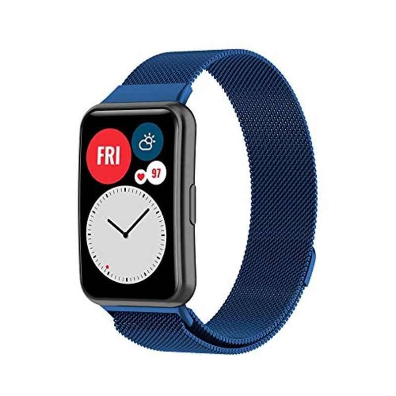 Rubik Metal Midnight Blue Magnetic Mesh Band For Hawaii Watch Fit