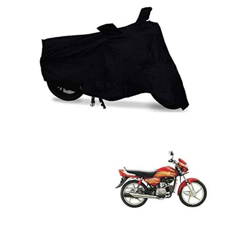Kozdiko Matty Black Bike Body Cover for Hero HF Deluxe, koz_81554