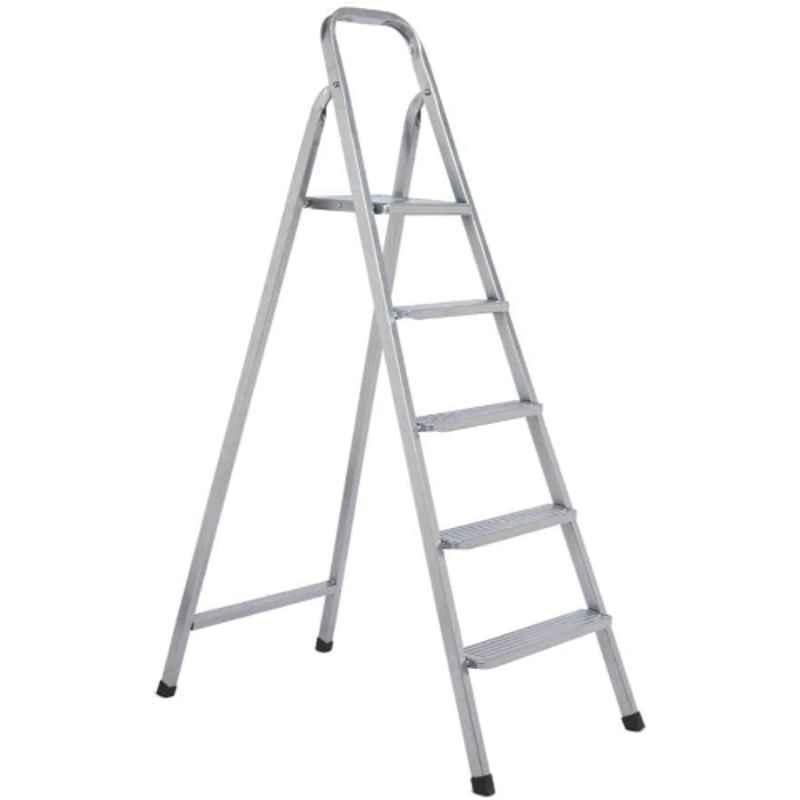 Robustline 5 Steps 350lbs Aluminium Silver Multi Purpose Ladder