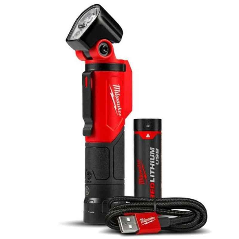 Milwaukee 5000 lm Black & Red Rechargeable Pivoting Work Light, L4PWL-201
