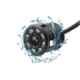 Riderscart 8 LED Black Waterproof 170 deg Wide Angle Car Rear View Reverse Parking Camera with Night Vision