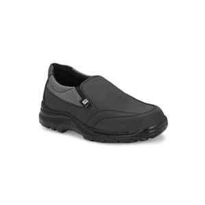 Eego Italy WW-94 Genuine Leather Steel Toe Grey Safety Shoes with Reflectors, Size: 5