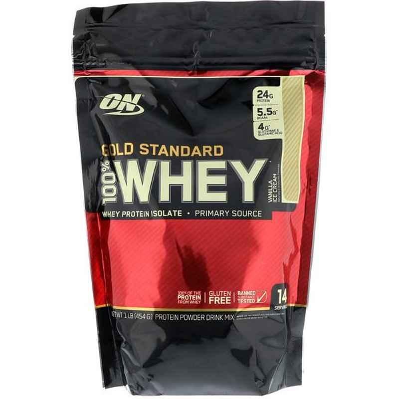Optimum Nutrition Gold Standard 1lbs Vanilla Ice Cream Whey Protein
