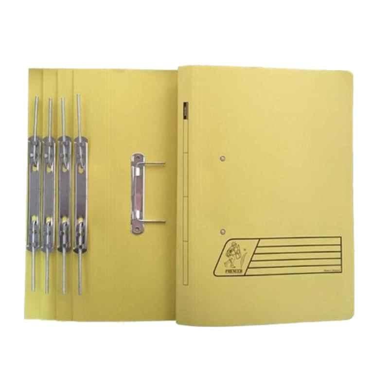Premier  300 GSM Yellow  Spring Transfer File, (Pack of 5)