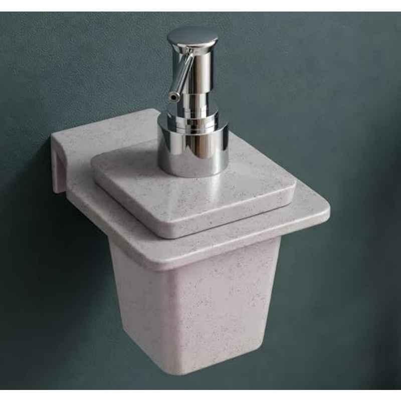 Plantex Liquid Soap Dispenser for Bathroom/Acrylic Shampoo Dispenser/Hand Wash Dispense/Bathroom Accessories VIG-137, Grey