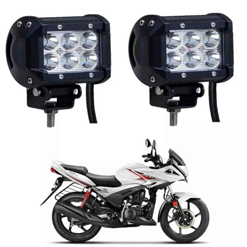 Cartronics 18W 6 LED Aluminum Bar Fog Light for Hero Ignitor