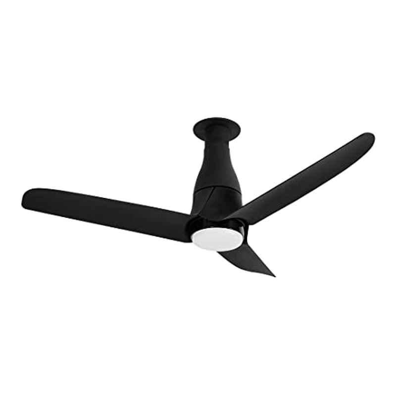 Crompton SilentPro Blossom 40W 300rpm 5 Star ABS Matte Black Ceiling Fan with 5 Years Warranty, Sweep: 1200 mm