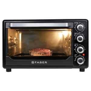 Faber FOTG 45 Litre 2000W Stainless Steel Black Oven Toaster Griller with 2 Years Warranty, 131.0628.556