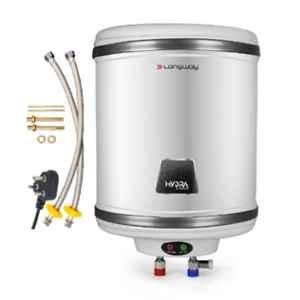 Longway Hydra 50 Litre 2000W 5 Star Silver Automatic Storage Water Geyser for Home with 1 Year Warranty
