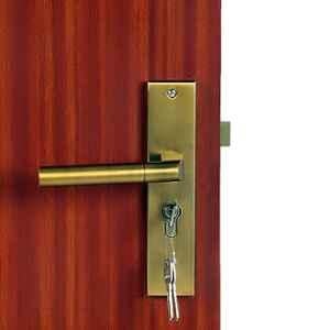 Handle Waala MG303 8 inch 60mm Stainless Steel Antique Brass Finish Cylindrical Plate One Side Key Mortise Door Lock Set
