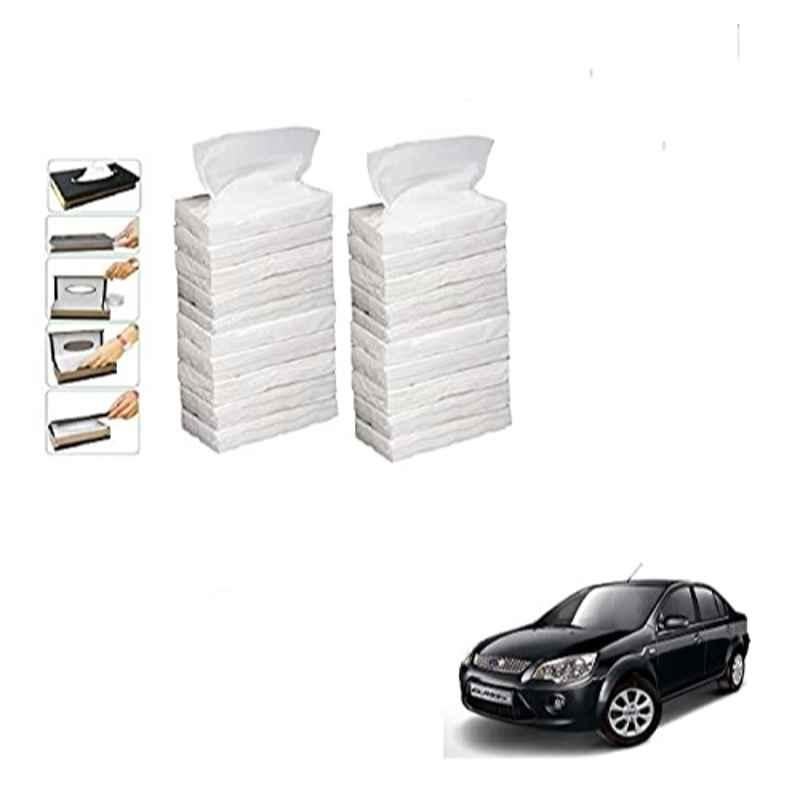 Kozdiko 100 Pulls Dispenser Box Refiller Tissue Paper with 200 Sheets for Ford Fiesta Classic (Pack of 20)