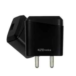 Portronics Adapto 144 Black 2.1A Adapter with Single USB Port, POR-144