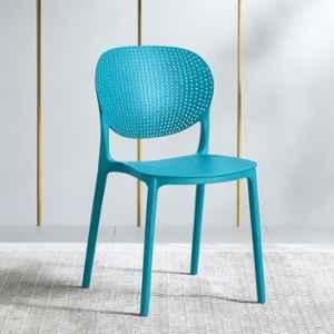 CELLBELL Aero Plastic Peacock Blue Stackable Armless Chair