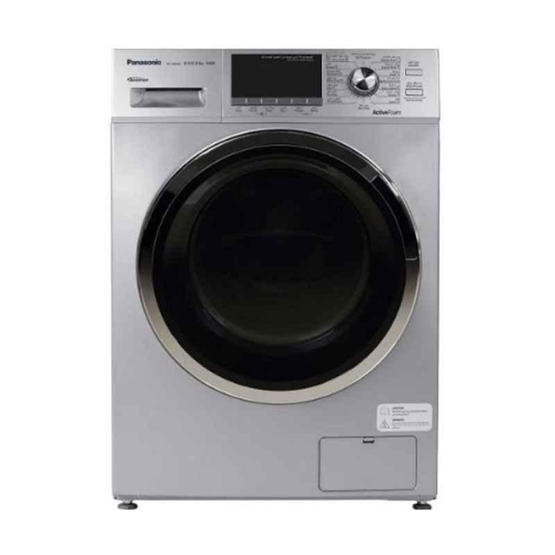 Panasonic 8kg/6kg Steel Sliver Front Loading Fully Automatic Washing Machine, NA-S086M3LAE