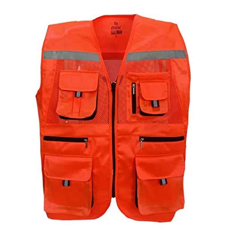 Buy See inside Safety Security Reflective Adjustable Vest Belt Gear Stripe  Night Running 5Pack Safety Jacket (Orange) Online at Best Prices in India -  JioMart.