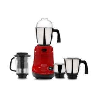 Pigeon Ruby Woo 750W Red Mixer Grinder with 4 Jars, 14758